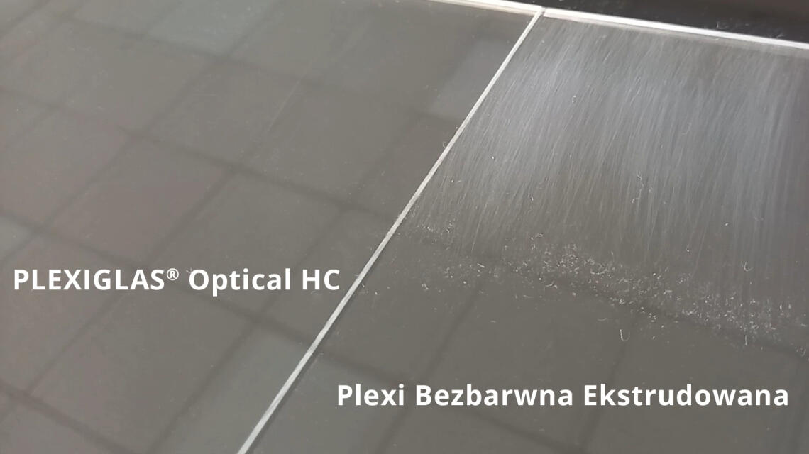 PLEXIGLAS® Optical HC – nierysująca się plexi!